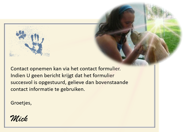 foto met contact informatie